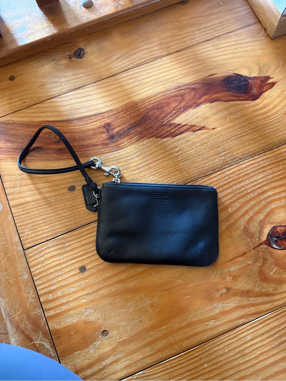 Black Coach Wristlet
